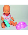 BEBE 40CM FAIT DES BULLES+POT+BIBERON