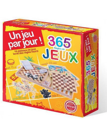 COFFRET BOIS DE JEUX 365 REGLES