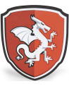 BOUCLIER MOUSSE CHEVALIER DRAGON