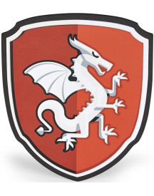 BOUCLIER MOUSSE CHEVALIER DRAGON