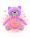 OURSON PROJECTEUR BEBE ROSE