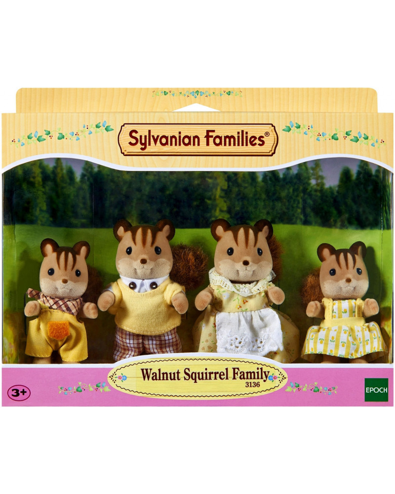 FAMILLE ECUREUIL ROUX SYLVANIAN
