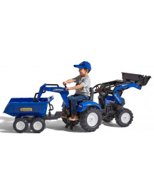 TRACTOPELLE + GRUE NEW HOLLAND + REMORQU