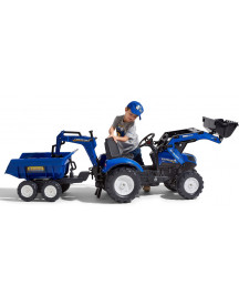 TRACTOPELLE + GRUE NEW HOLLAND + REMORQU