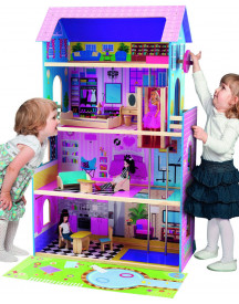 MAISON POUPEE EN BOIS 1M30 4 NIVEAUX
