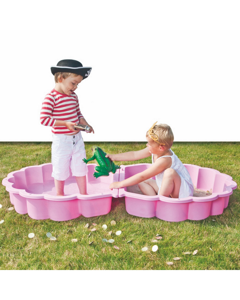 BAC A SABLE COQUILLE ROSE 87X78X20CM