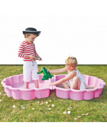 BAC A SABLE COQUILLE ROSE 87X78X20CM