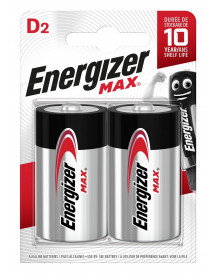 2 PILES ENERGIZER LR20 MAX (D)