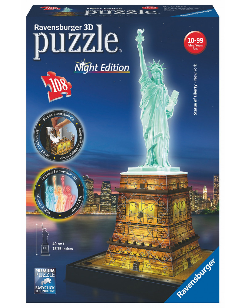PUZZ. 3D STATUE DE LA LIBERTE LUMINEUSE
