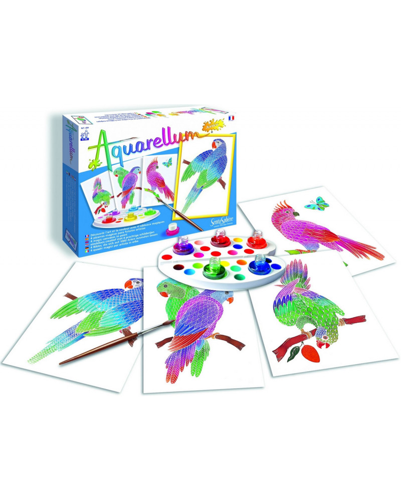 AQUARELLUM JUNIOR LES PERROQUETS