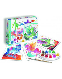 AQUARELLUM LICORNES ET PEGASES