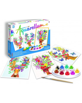 AQUARELLUM CERFS ENCHANTES