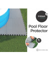 8 DALLES PISCINE 50x50x0,4CM GRISE