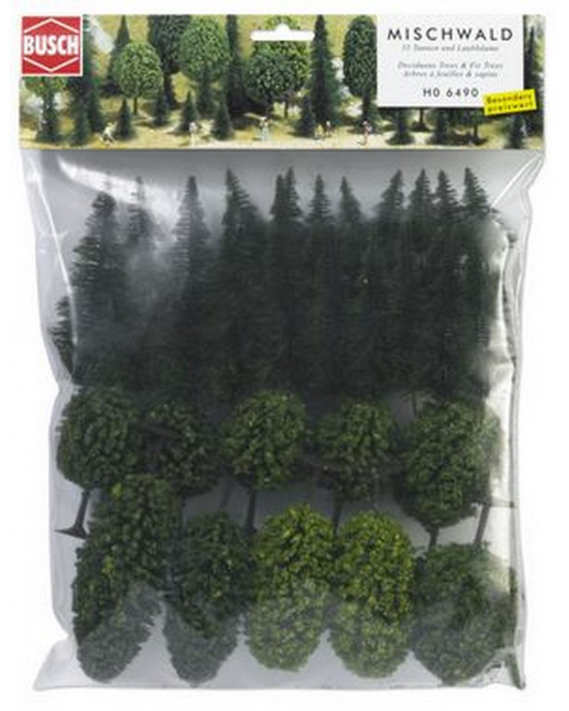 SACHET DE 35 ARBRES ASSORTIS 50A110MM
