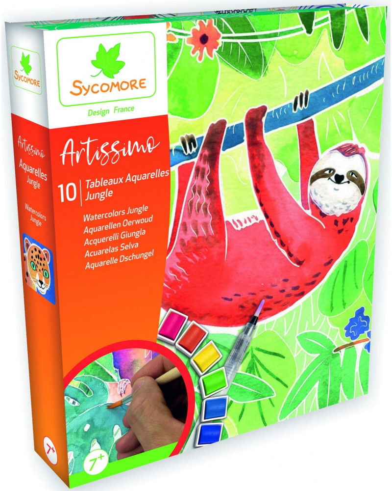 ARTISSIMO TABLEAUX AQUARELLE JUNGLE