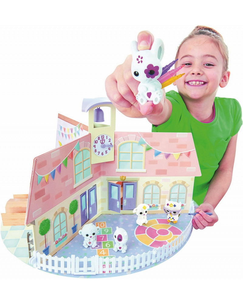 FUZZIKINS ECOLE + 5 ANIMAUX