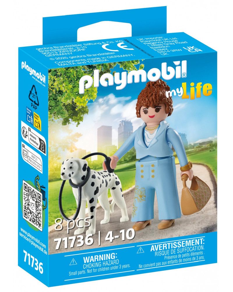 FEMME D'AFFAIRE ET SON DALMATIEN