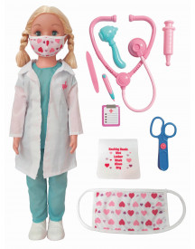 POUPEE DOCTEUR + ACCESSOIRES