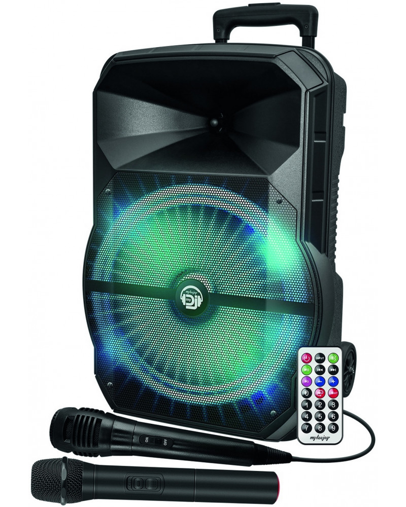 TROLLEY ENCEINTE BOOMER 31CM 2 MICROS TE