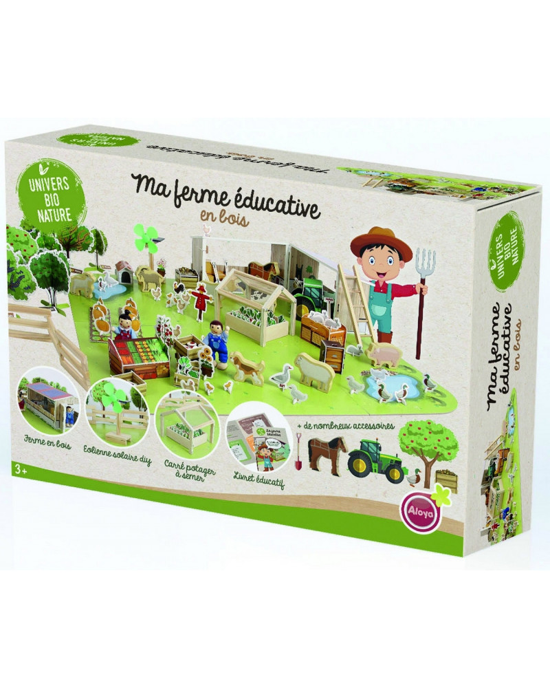 MA FERME EDUCATIVE BOIS 160 PCES