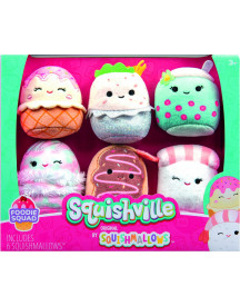 SQUISHVILLE PACK DE 6 SQUISHMALLOW 5CM