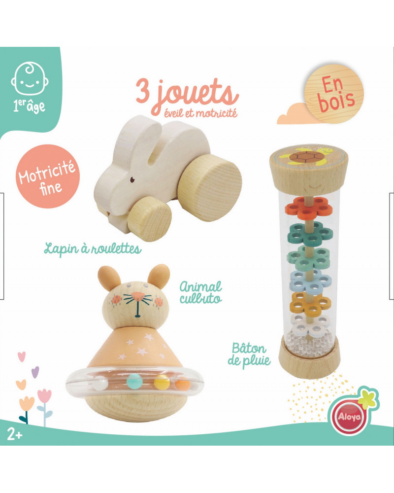 LE COFFRET 3 JOUETS DE MON BEBE