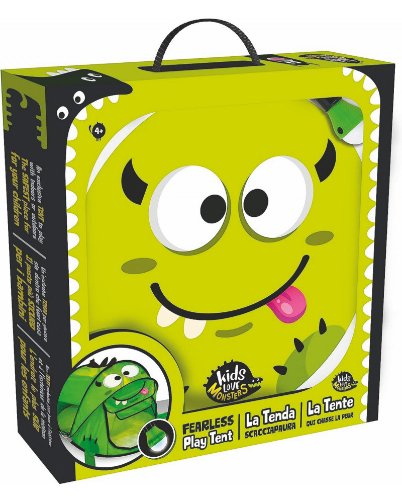 TENTE POP UP MONSTRES 2 ENFANTS + LAMPE