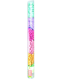 TUBE 300 PERLES DE BOIS COLORIS PASTEL