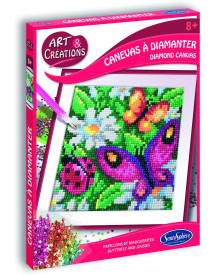 CANEVAS A DIAMENTER PAPILLONS ET MARGUER