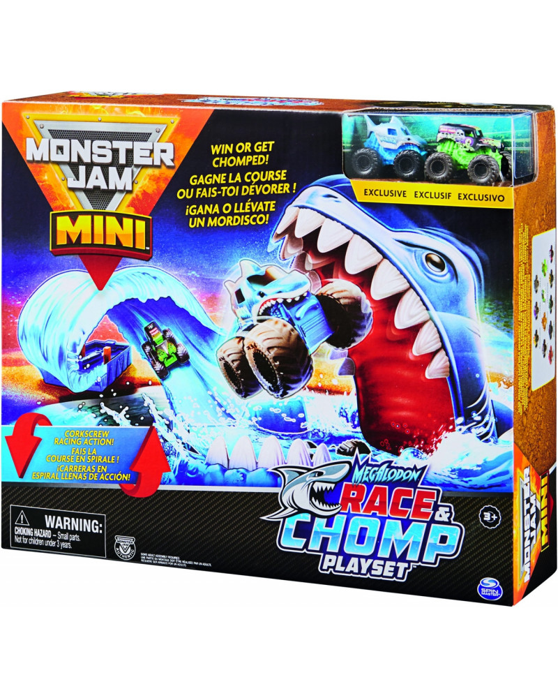 MONSTER JAM MEGALODON RACE&CHOMP PLAYSET