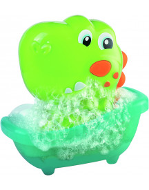 DINO FAIT DES BULLES DANS LE BAIN