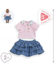 BEBE 36CM T-SHIRT + JUPE WK PARIS