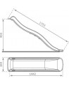 TOBOGGAN 175CM VERT FONCE
