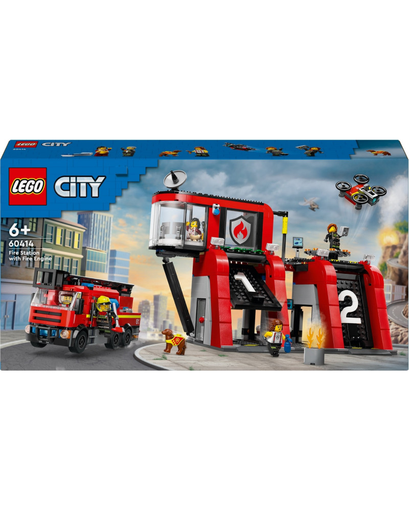 LA CASERNE ET LE CAMION DE POMPIERS