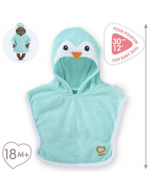 BEBE 30CM CAPE DE BAIN PINGOUIN
