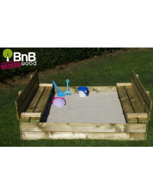 BAC A SABLE BANCS ET COUVERCLES 120X120