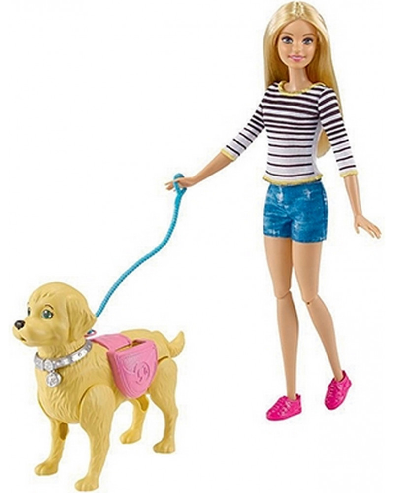 BARBIE ET SON CHIEN EN BALADE