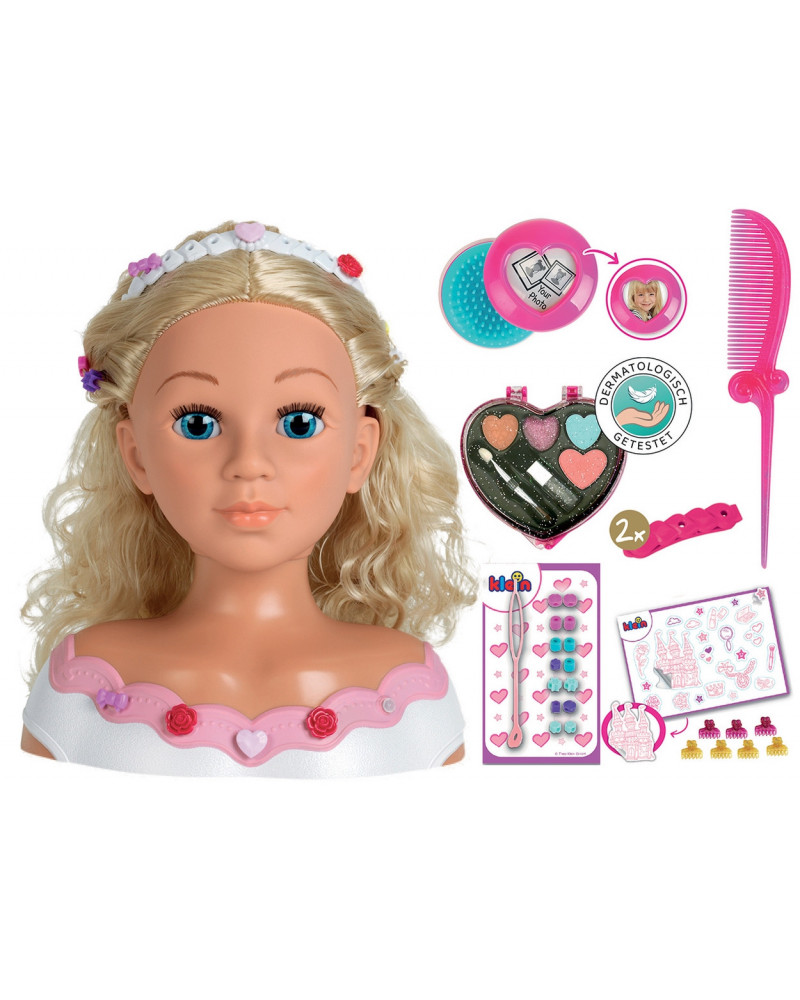 TETE A COIFFER ET A MAQUILLER ROSE BLOND