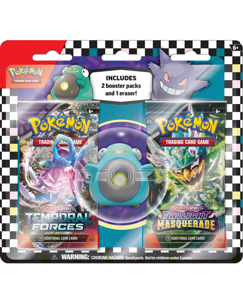 POKEMON GOMME + 2 BOOSTER ANGLAIS