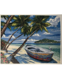 PPN 50X40 BARQUE SOUS LES COCOTIERS