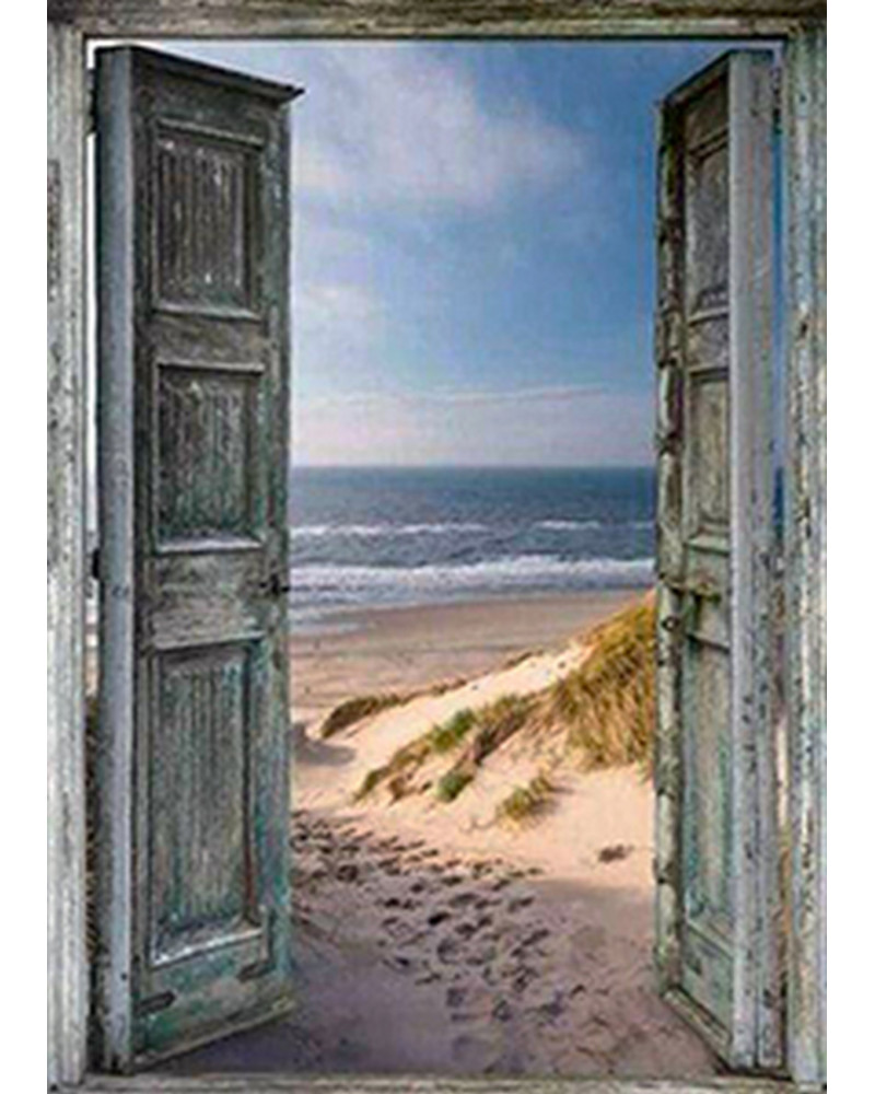 BRODERIE DIAMANT 40X50 PORTE OUVERTE SUR