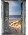 BRODERIE DIAMANT 40X50 PORTE OUVERTE SUR