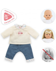 BEBE 36CM T-SHIRT + JEANS WK PARIS