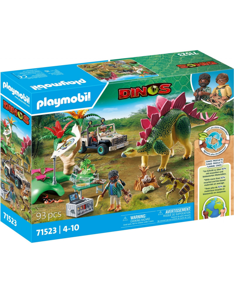 CAMPEMENT DES EXPLORATEURS AVEC DINOS