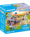 ENFANTS AVEC CALECHE ET PONEY