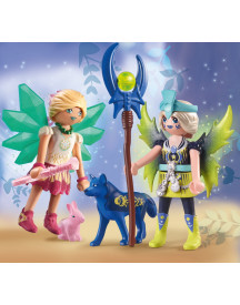 CRYSTAL ET MOON FAIRY AVEC ANIMAUX