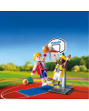 JOUEURS DE BASKET BALL AVEC PANIER