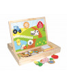 2 EN 1 TABLEAU CRAIE/BLC 35X28 + 20 MAGN