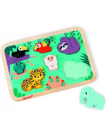 PUZZLE CHUNKY JUNGLE WWF