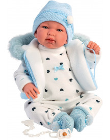 BEBE TINO 42CM VET COEUR RIT DIT PAPA MA